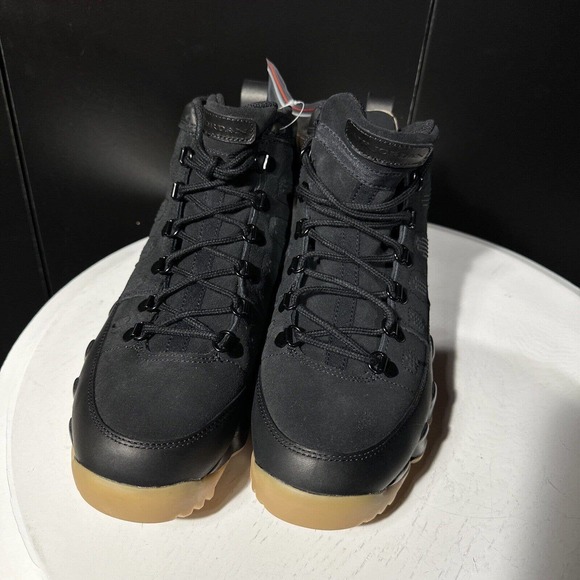Nike Air Jordan 9 Retro Boot NRG Shoes Mens 10 AR4491-025 Black Gum Suede main image 2